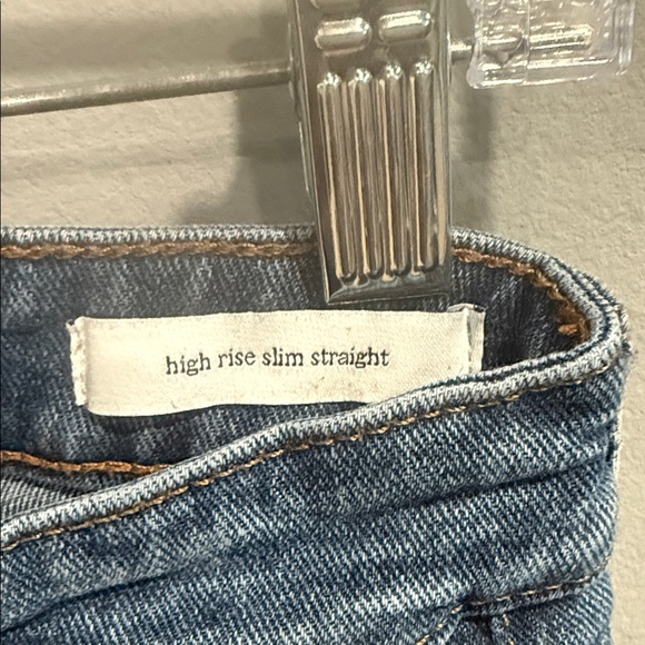 Sam Edelman Classic Straight Leg Jeans in Blue - Picture 4 of 7